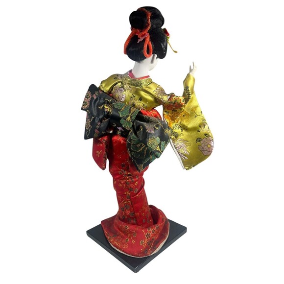 Vintage Japanese Doll Kimono Geisha Maiko Traditional Folk Craft Japan 15 3/4” - Picture 5 of 12